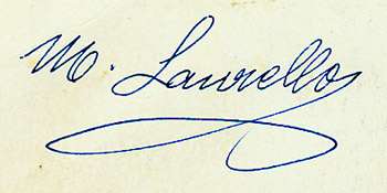signature of Martin Laurello
