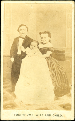 Tom Thumb, Wife and Child, circa 1865