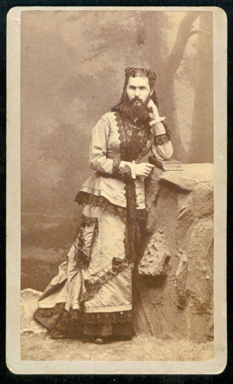 bearded woman, possibly Jane Devere