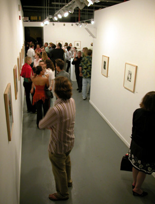 visitors enjoying the exhibition at Redux
