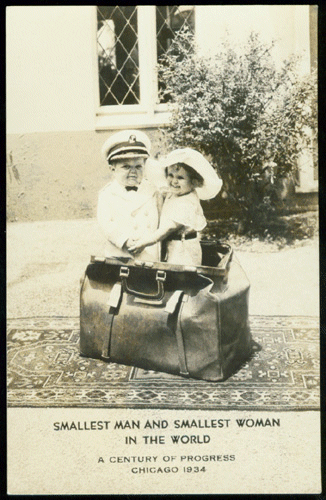 Capt. Werner and Margaret Ann Robinson, Smallest Man and Woman in the World, 1934