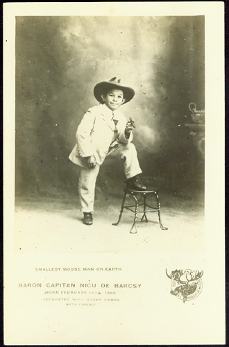 Baron Capitan Nicu de Barcsy, Smallest Moose Man on Earth