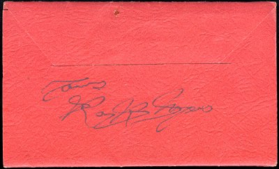 signed with his foot: 