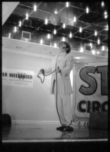 Mr. Pennygaff under the big top
 [This photograph is copyright � 2006 James G. Mundie. All rights reserved.]