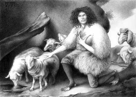 "The Wild Man Tending His Flock" is copyright    2005 by James G. Mundie. All rights reserved.  Reproduction prohibited.