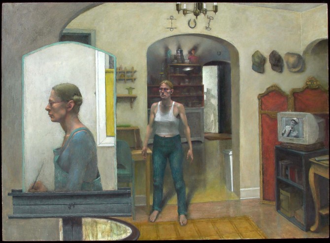 L'il Gunfite (Clint and Barney), 16" x 22", 2005