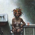 Queen for a Day, 14" x 14", 1996