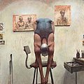 Untitled (the Diver), 14" x 12", 2000